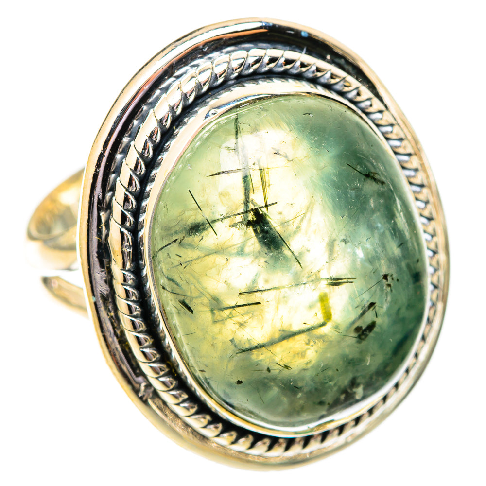 Prehnite Rings handcrafted by Ana Silver Co - RING121521 - Photo 2