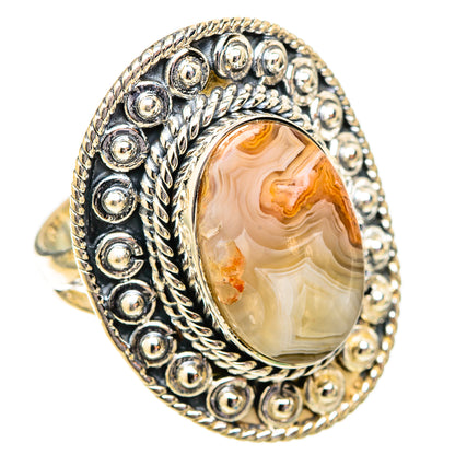 Laguna Lace Agate Rings handcrafted by Ana Silver Co - RING121524 - Photo 2
