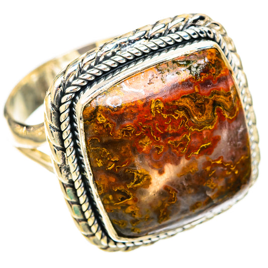 Moroccan Agate Rings handcrafted by Ana Silver Co - RING121527 - Photo 2