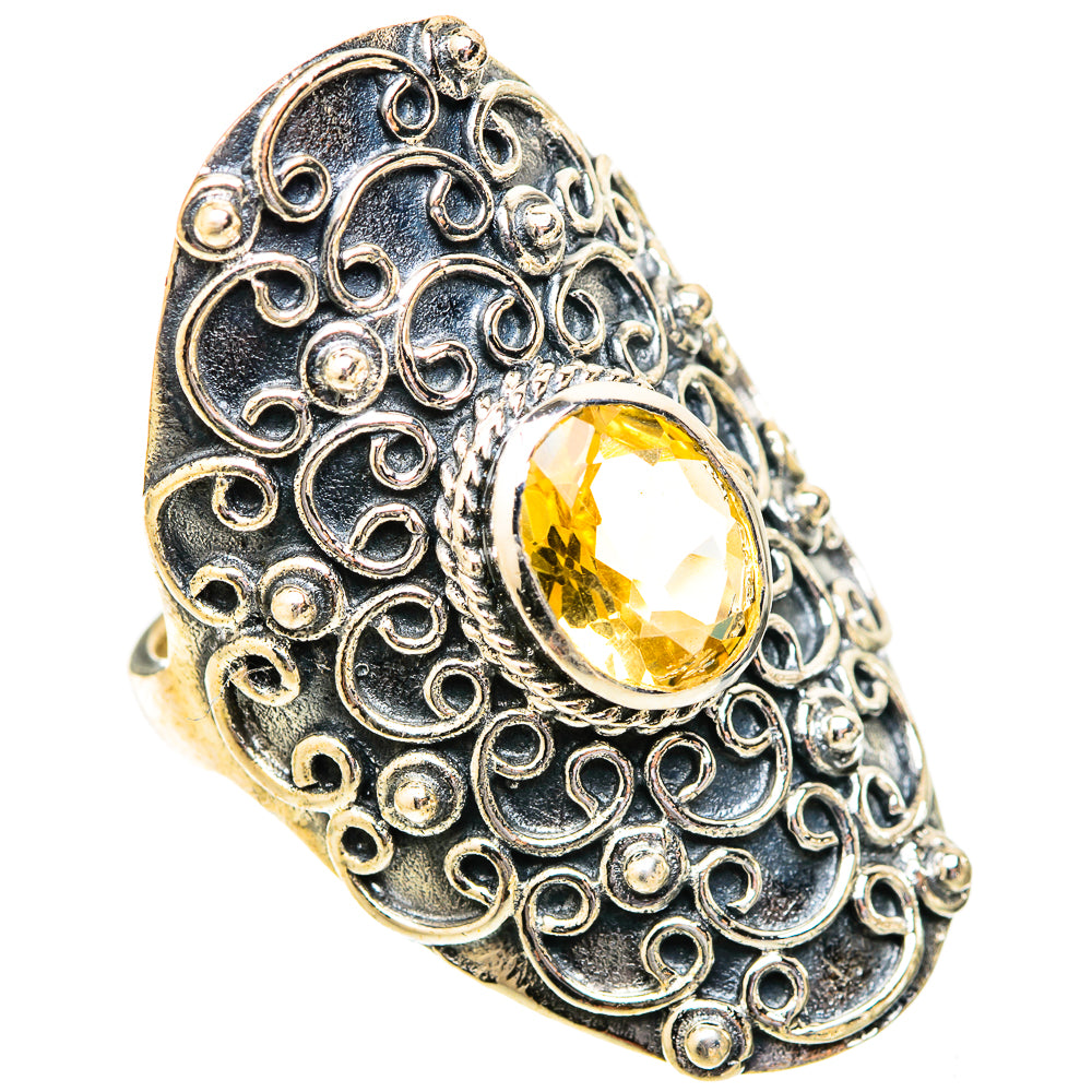 Citrine Rings handcrafted by Ana Silver Co - RING121529 - Photo 2