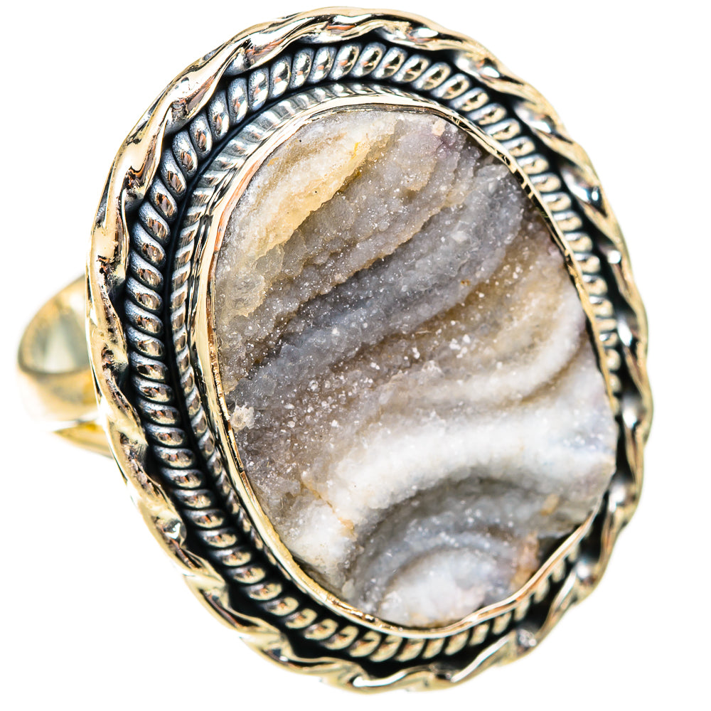 Desert Druzy Rings handcrafted by Ana Silver Co - RING121549 - Photo 2