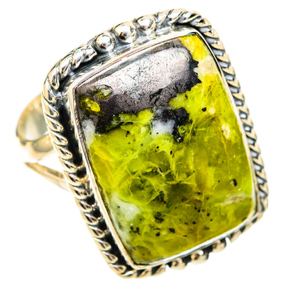 Lizardite Rings handcrafted by Ana Silver Co - RING121550 - Photo 2