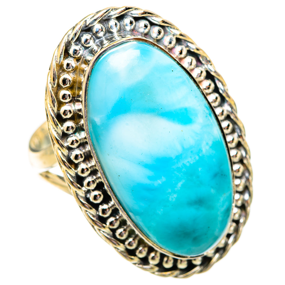 Larimar Rings handcrafted by Ana Silver Co - RING121556 - Photo 2