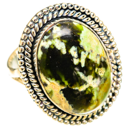 Australian Green Opal Rings handcrafted by Ana Silver Co - RING121563 - Photo 2
