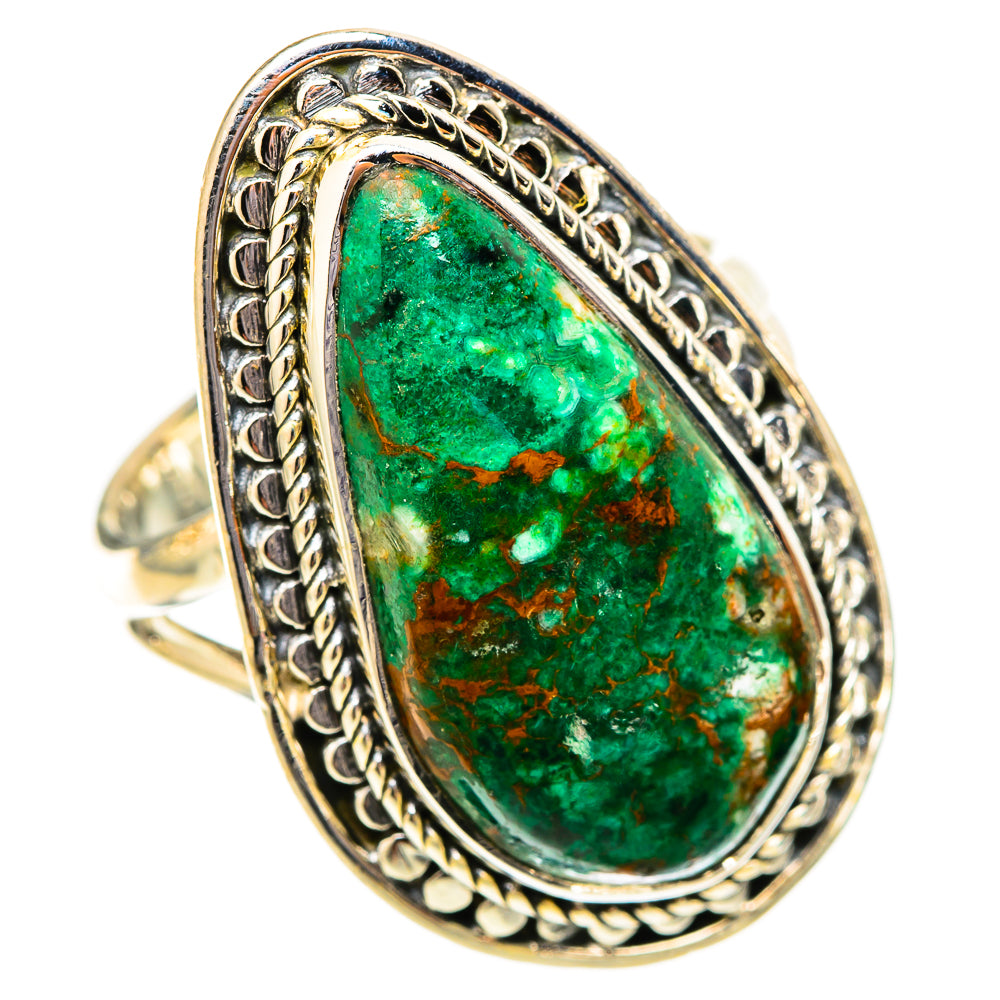 Malachite Rings handcrafted by Ana Silver Co - RING121564 - Photo 2