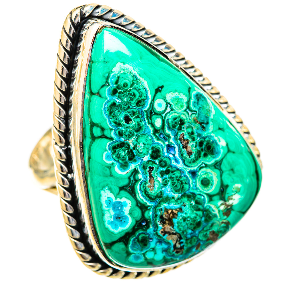 Malachite Rings handcrafted by Ana Silver Co - RING121568 - Photo 2