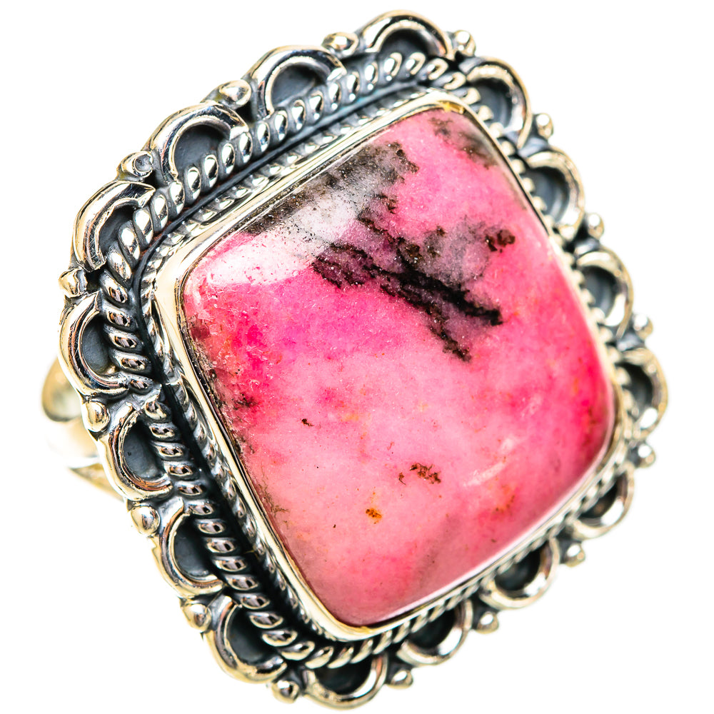 Rhodonite Rings handcrafted by Ana Silver Co - RING121572 - Photo 2