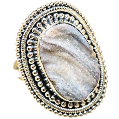 Desert Druzy Rings handcrafted by Ana Silver Co - RING121588 - Photo 2