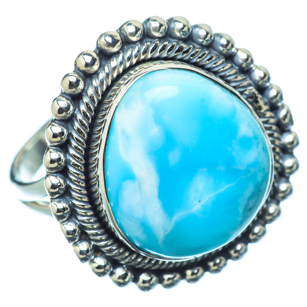 Larimar Rings handcrafted by Ana Silver Co - RING12158