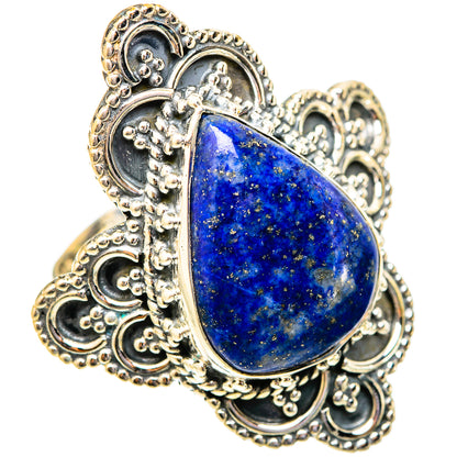 Lapis Lazuli Rings handcrafted by Ana Silver Co - RING121592 - Photo 2
