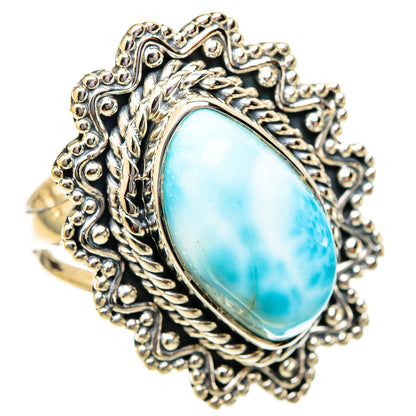 Larimar Rings handcrafted by Ana Silver Co - RING121593 - Photo 2