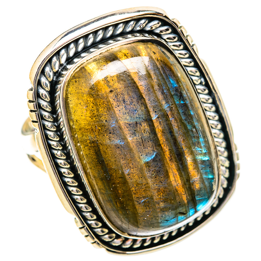 Labradorite Rings handcrafted by Ana Silver Co - RING121596 - Photo 2