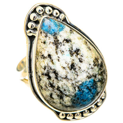 K2 Blue Azurite Rings handcrafted by Ana Silver Co - RING121598 - Photo 2