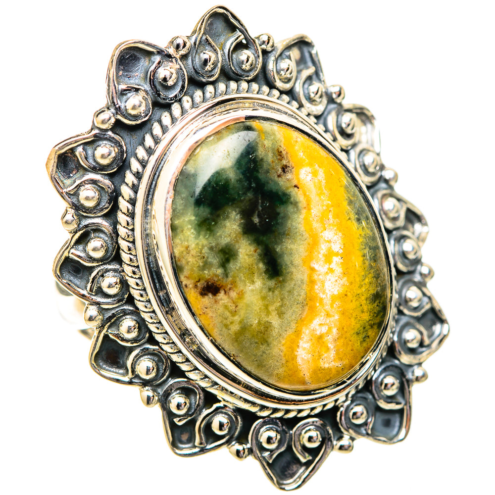 Ocean Jasper Rings handcrafted by Ana Silver Co - RING121602 - Photo 2