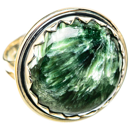 Seraphinite Rings handcrafted by Ana Silver Co - RING121605 - Photo 2