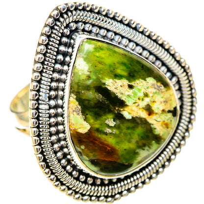 Australian Green Opal Rings handcrafted by Ana Silver Co - RING121611 - Photo 2