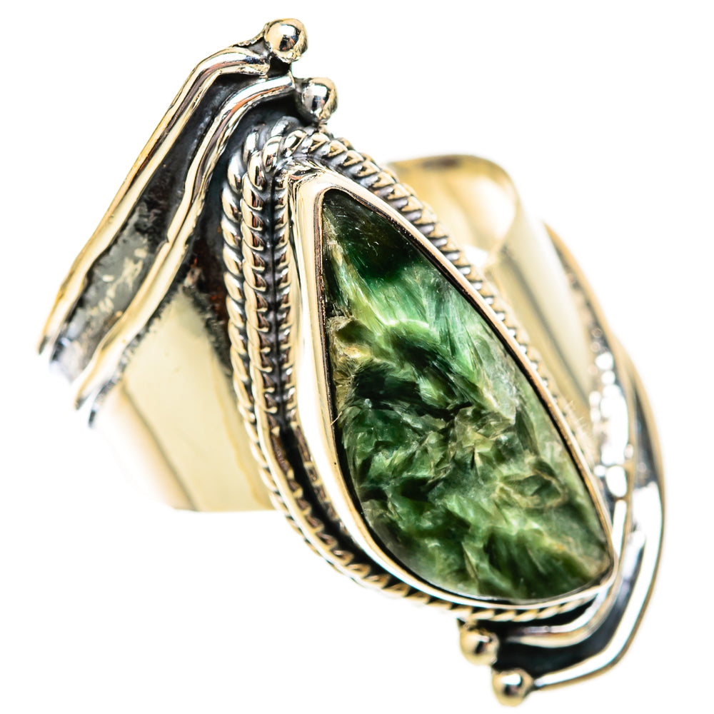 Seraphinite Rings handcrafted by Ana Silver Co - RING121616 - Photo 2
