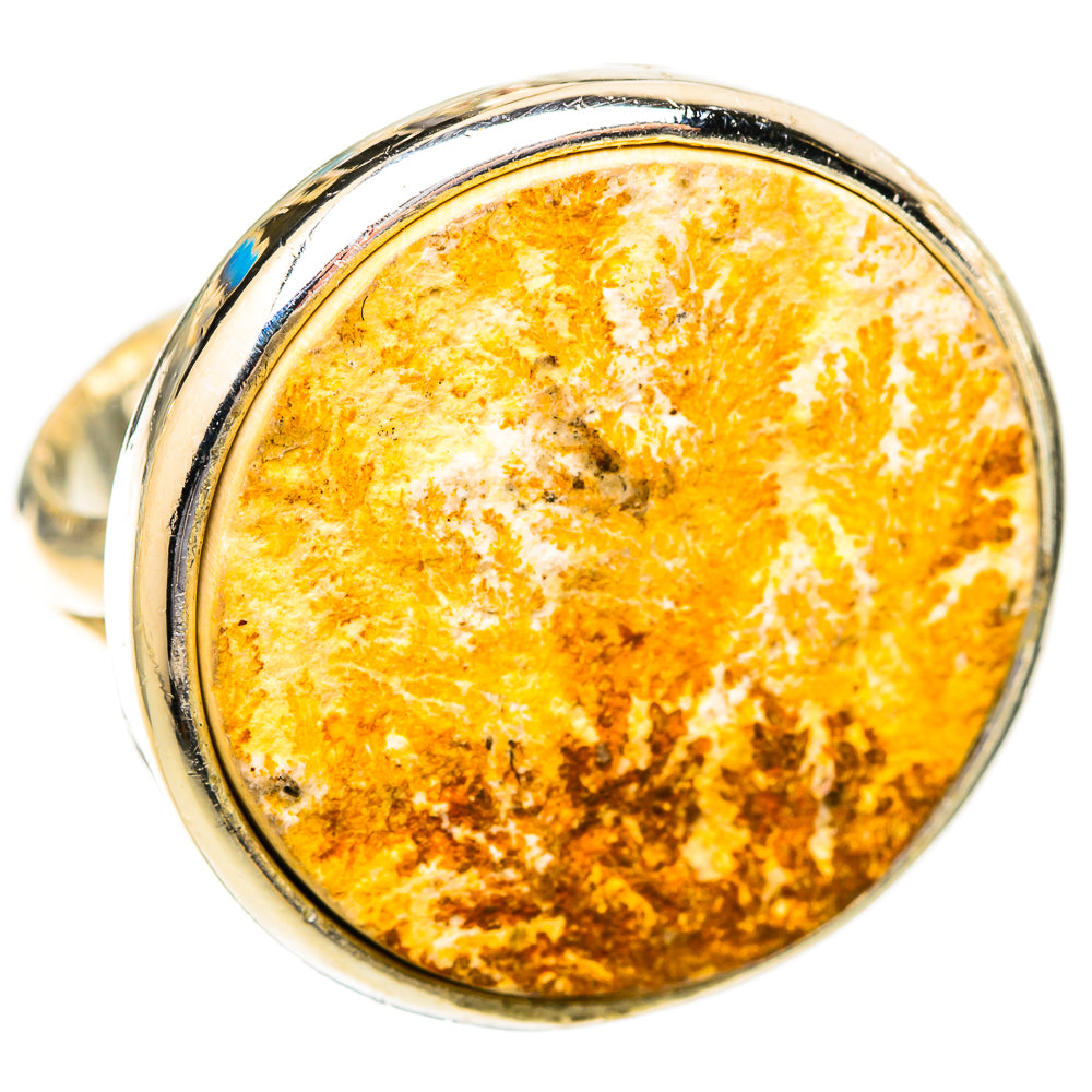 Germany Psilomelane Dendrite Rings handcrafted by Ana Silver Co - RING121620 - Photo 2