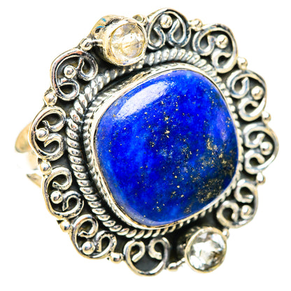Lapis Lazuli Rings handcrafted by Ana Silver Co - RING121636 - Photo 2