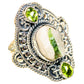 Green Tourmaline In Quartz Rings handcrafted by Ana Silver Co - RING121638 - Photo 2