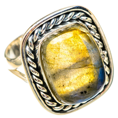 Labradorite Rings handcrafted by Ana Silver Co - RING121640 - Photo 2