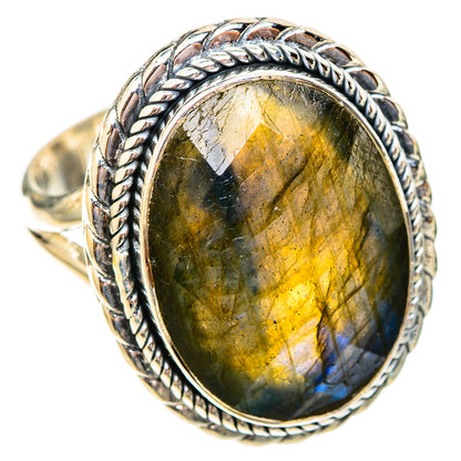 Labradorite Rings handcrafted by Ana Silver Co - RING121645 - Photo 2