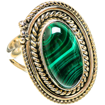 Malachite Rings handcrafted by Ana Silver Co - RING121646 - Photo 2