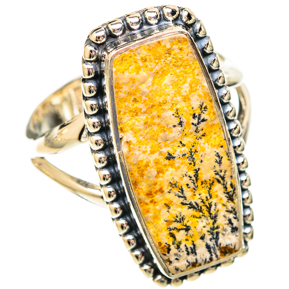 Germany Psilomelane Dendrite Rings handcrafted by Ana Silver Co - RING121651 - Photo 2