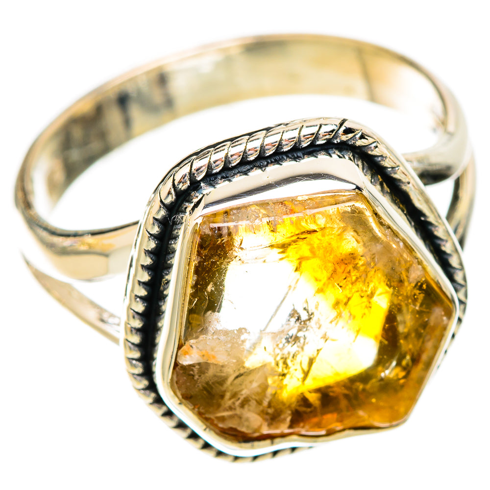 Citrine Rings handcrafted by Ana Silver Co - RING121653 - Photo 2
