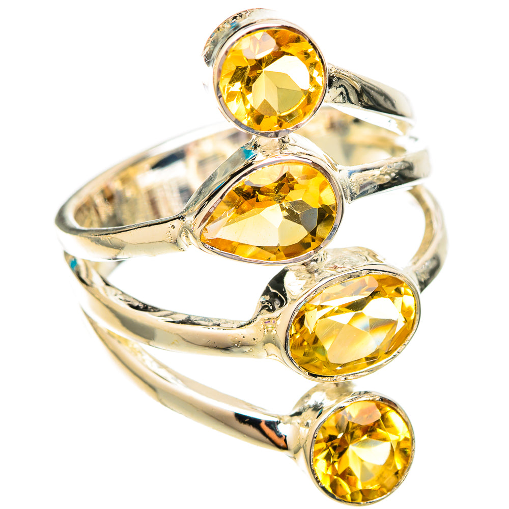 Citrine Rings handcrafted by Ana Silver Co - RING121654 - Photo 2