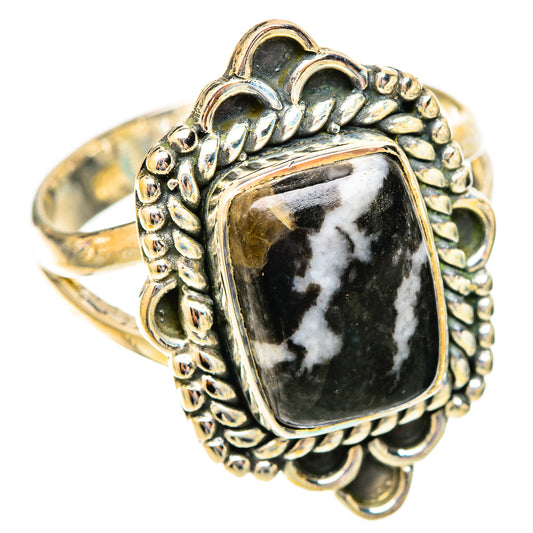 Pinolith Jasper Rings handcrafted by Ana Silver Co - RING121660 - Photo 2