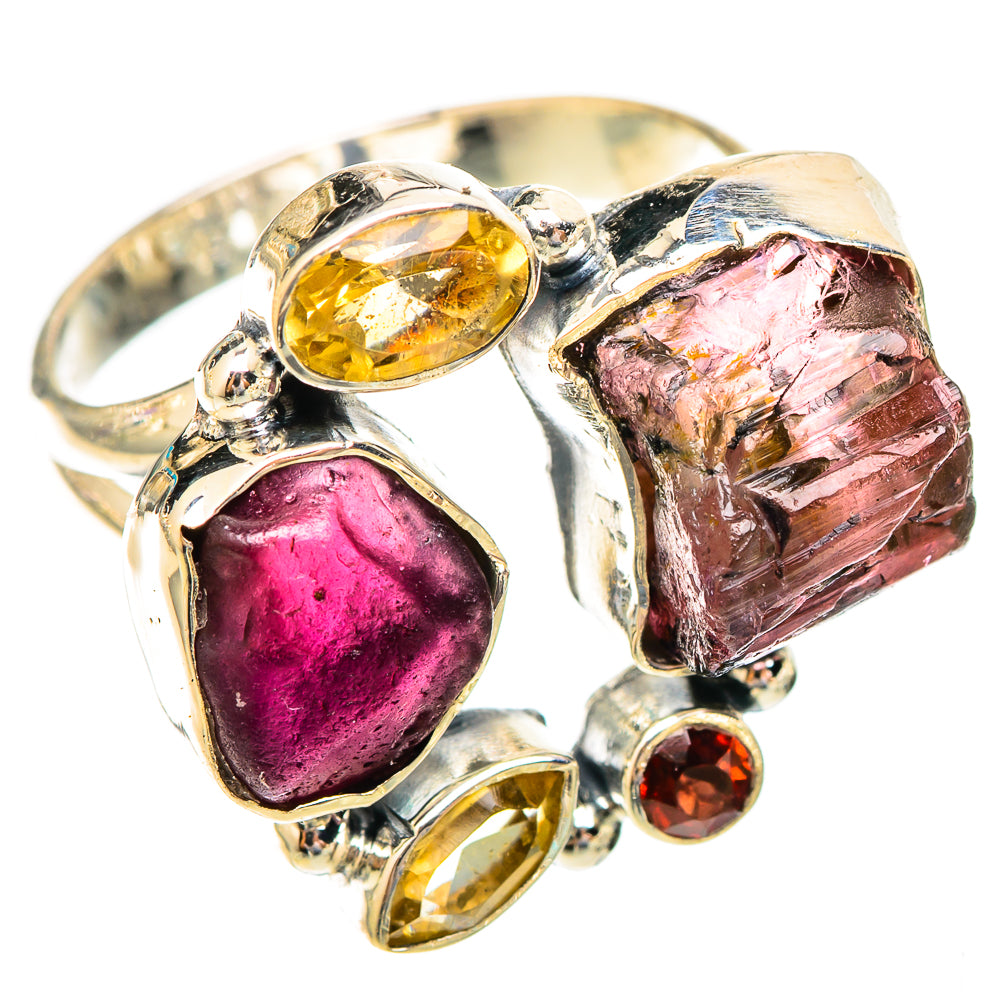 Pink Tourmaline Rings handcrafted by Ana Silver Co - RING121665 - Photo 2
