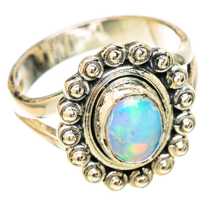 Ethiopian Opal Rings handcrafted by Ana Silver Co - RING121666 - Photo 2
