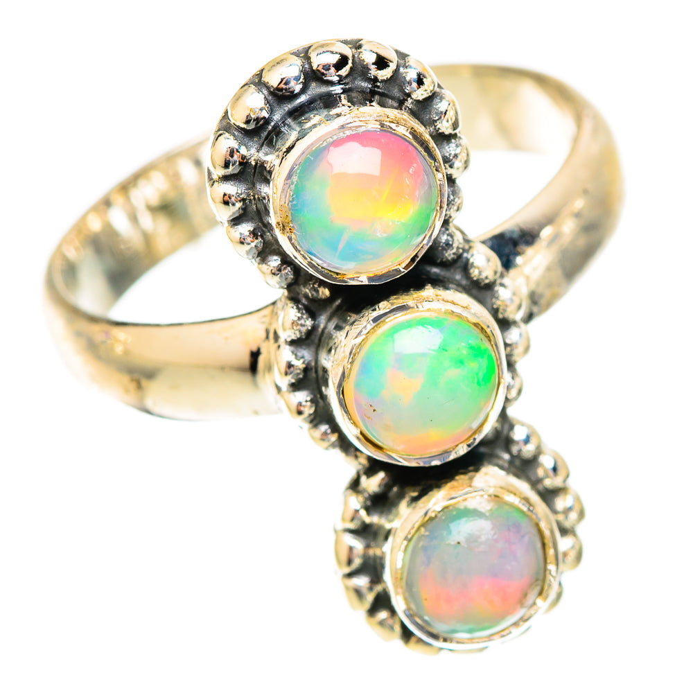 Ethiopian Opal Rings handcrafted by Ana Silver Co - RING121667 - Photo 2