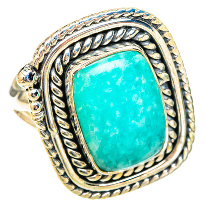 Amazonite Rings handcrafted by Ana Silver Co - RING121679 - Photo 2