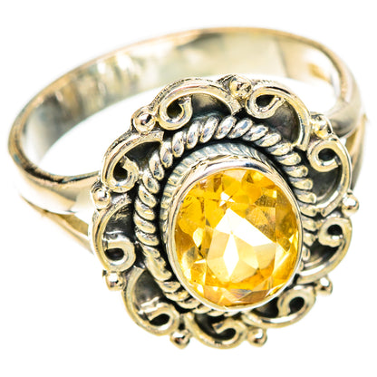 Citrine Rings handcrafted by Ana Silver Co - RING121686 - Photo 2