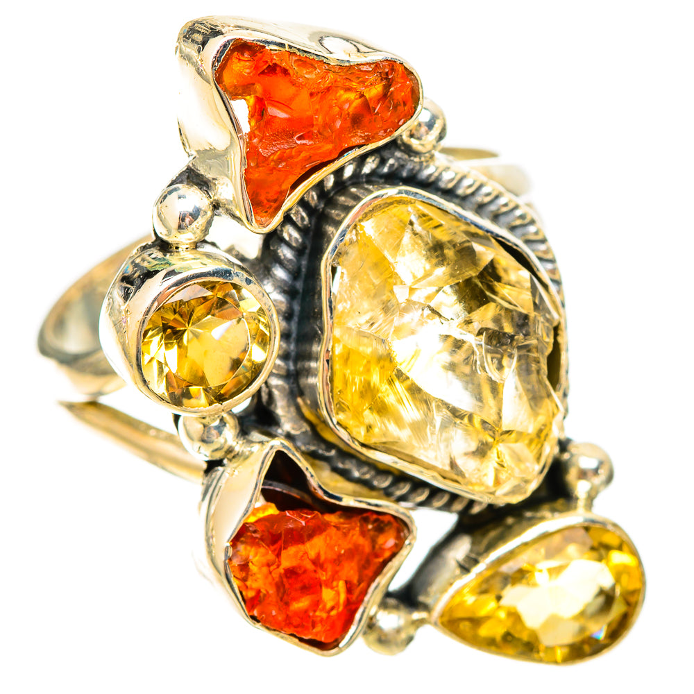 Citrine Rings handcrafted by Ana Silver Co - RING121687 - Photo 2