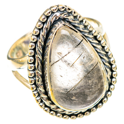 Tourmalinated Quartz Rings handcrafted by Ana Silver Co - RING121694 - Photo 2