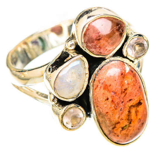 Mexican Fire Opal Rings handcrafted by Ana Silver Co - RING121701 - Photo 2