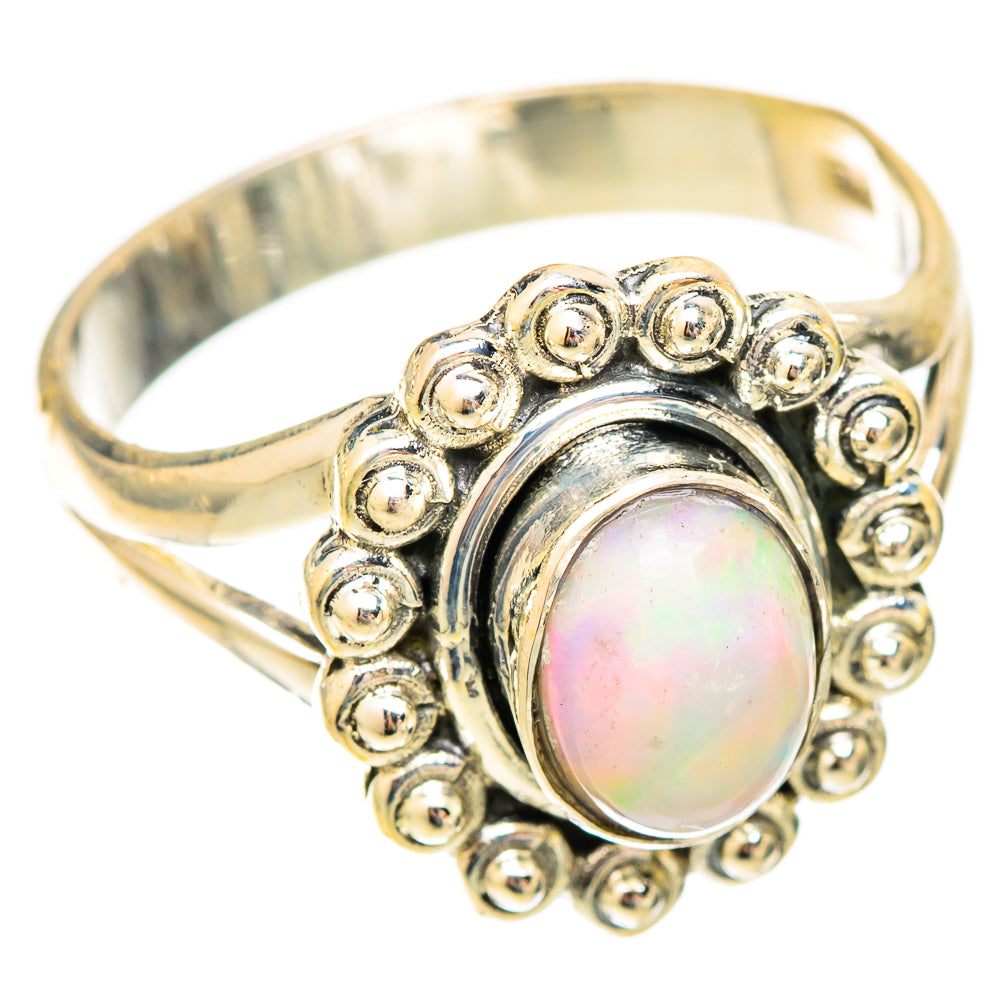 Ethiopian Opal Rings handcrafted by Ana Silver Co - RING121702 - Photo 2