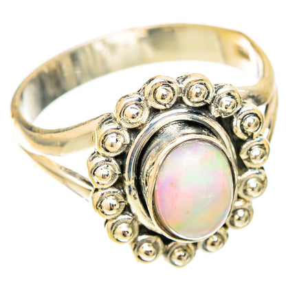 Ethiopian Opal Rings handcrafted by Ana Silver Co - RING121702 - Photo 2