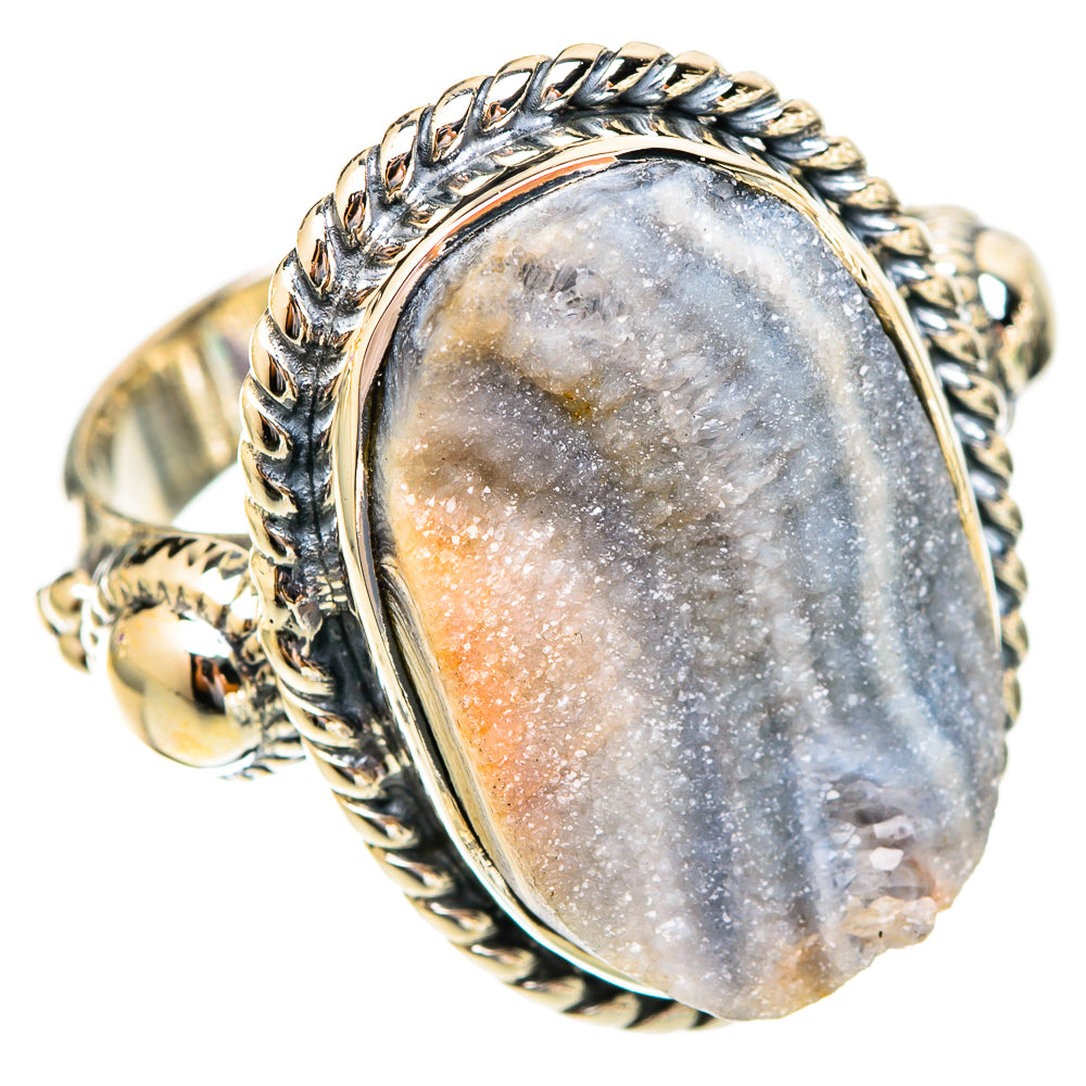 Desert Druzy Rings handcrafted by Ana Silver Co - RING121703 - Photo 2