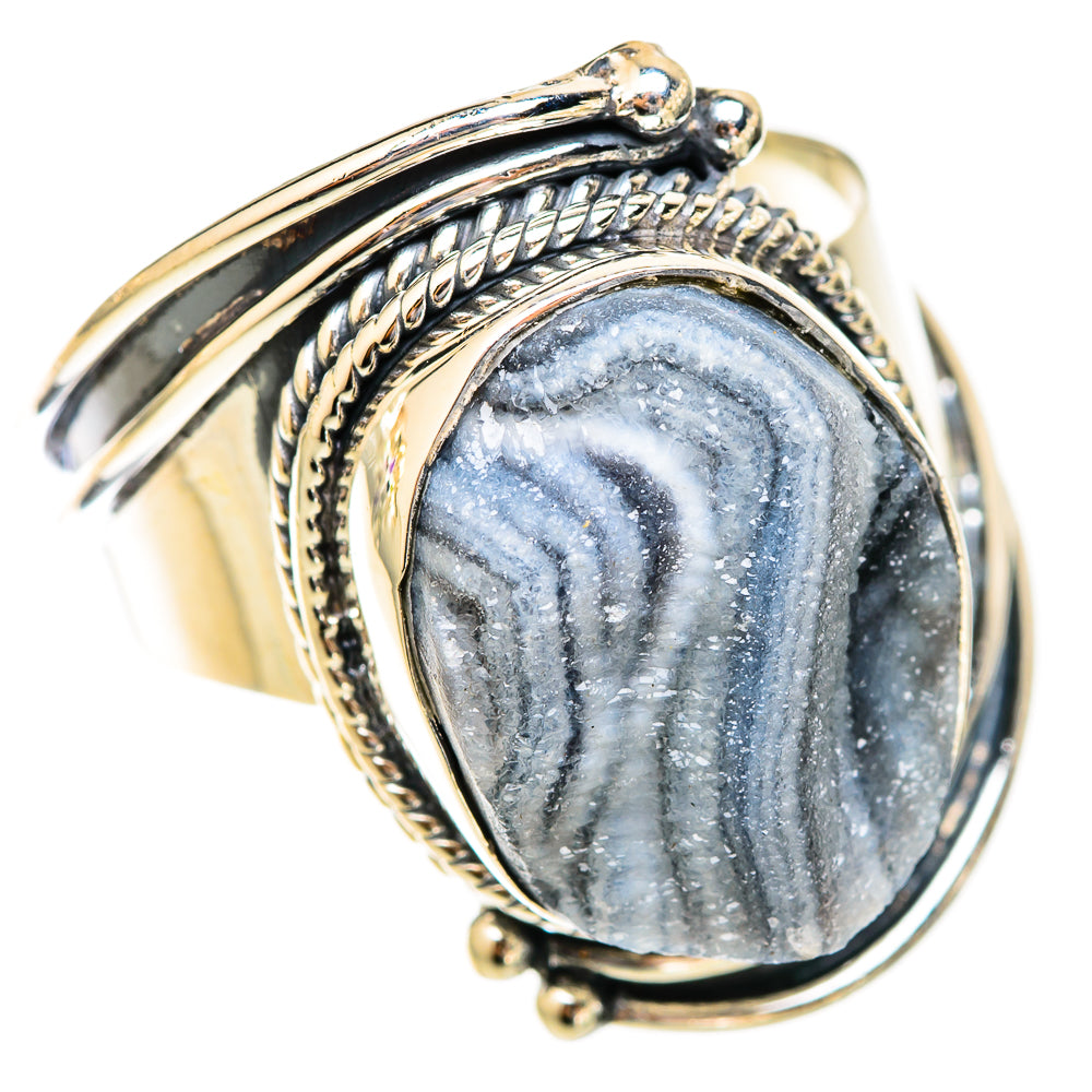 Desert Druzy Rings handcrafted by Ana Silver Co - RING121704 - Photo 2