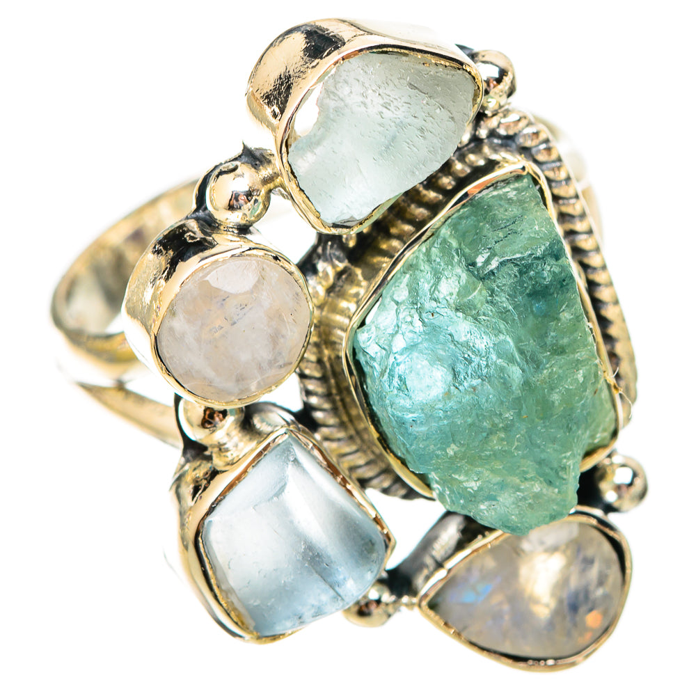 Aquamarine Rings handcrafted by Ana Silver Co - RING121709 - Photo 2