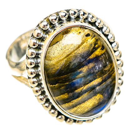 Labradorite Rings handcrafted by Ana Silver Co - RING121710 - Photo 2
