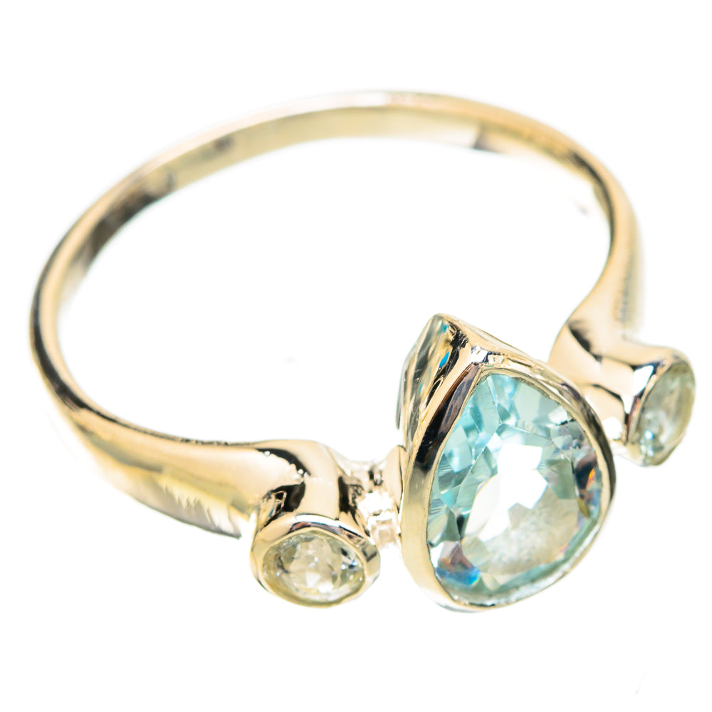 Blue Topaz Rings handcrafted by Ana Silver Co - RING121712 - Photo 2