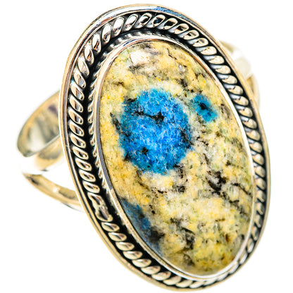 K2 Blue Azurite Rings handcrafted by Ana Silver Co - RING121713 - Photo 2