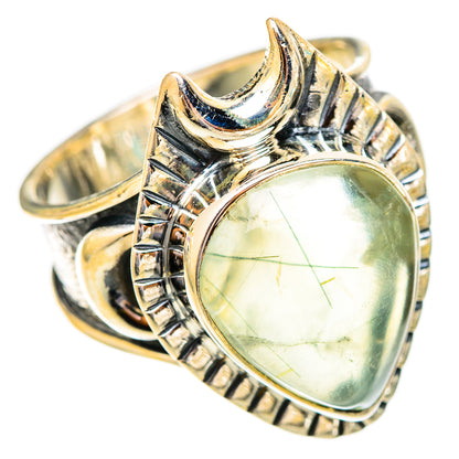 Prehnite Rings handcrafted by Ana Silver Co - RING121716 - Photo 2