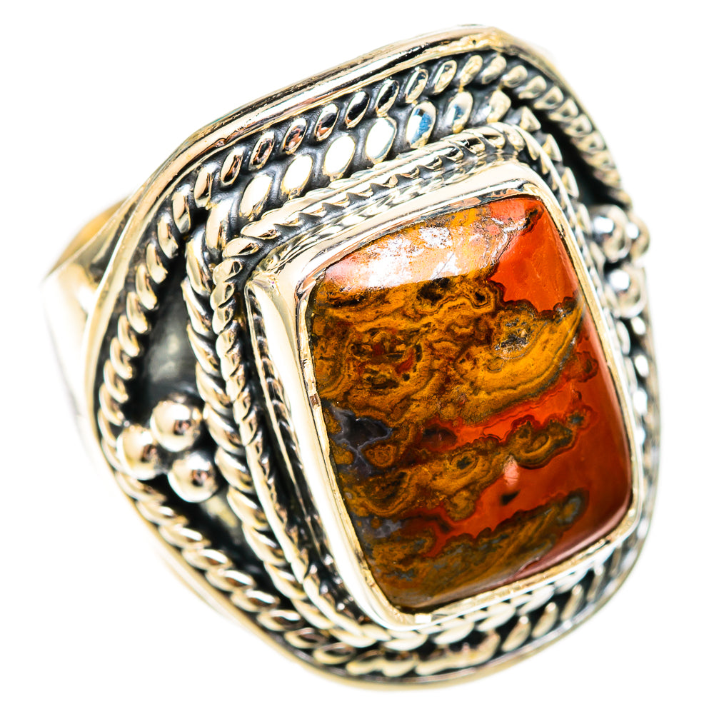 Moroccan Agate Rings handcrafted by Ana Silver Co - RING121719 - Photo 2