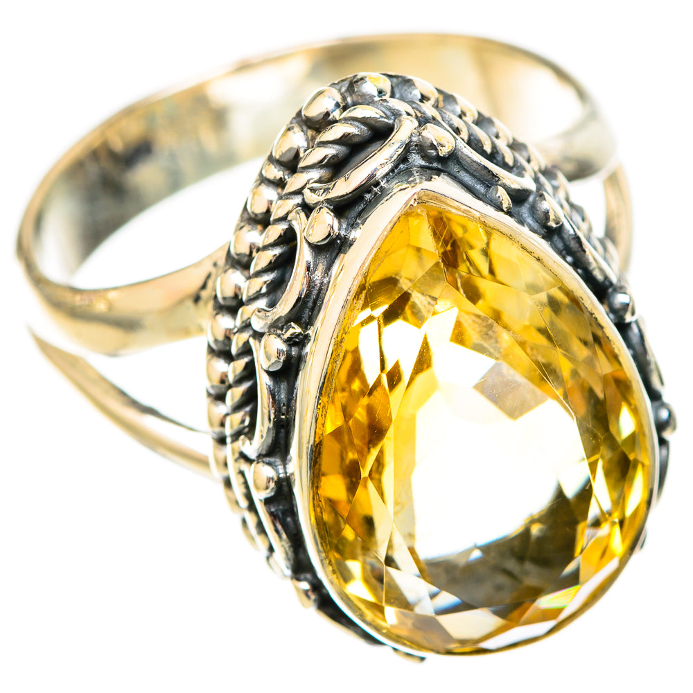 Citrine Rings handcrafted by Ana Silver Co - RING121722 - Photo 2